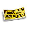 Looks Good Hard Hat Decal