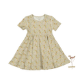 The Printed Short Sleeve Dress - Meadow