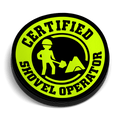 Shovel Operator Hard Hat Decal