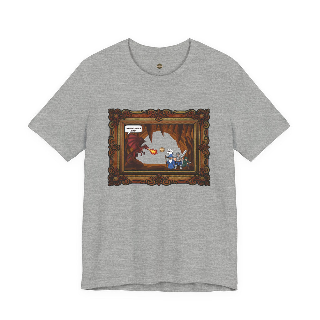 D&D Theme Roll For Attack Short Sleeve Tee