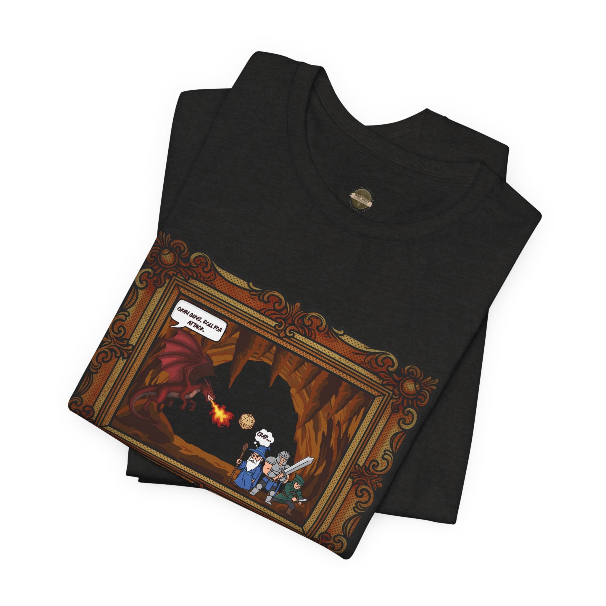 D&D Theme Roll For Attack Short Sleeve Tee