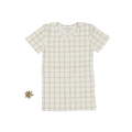 The Printed Short Sleeve Tee - Sketch Grid