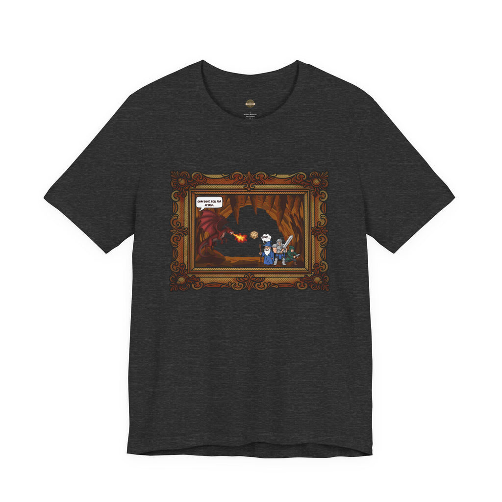 D&D Theme Roll For Attack Short Sleeve Tee