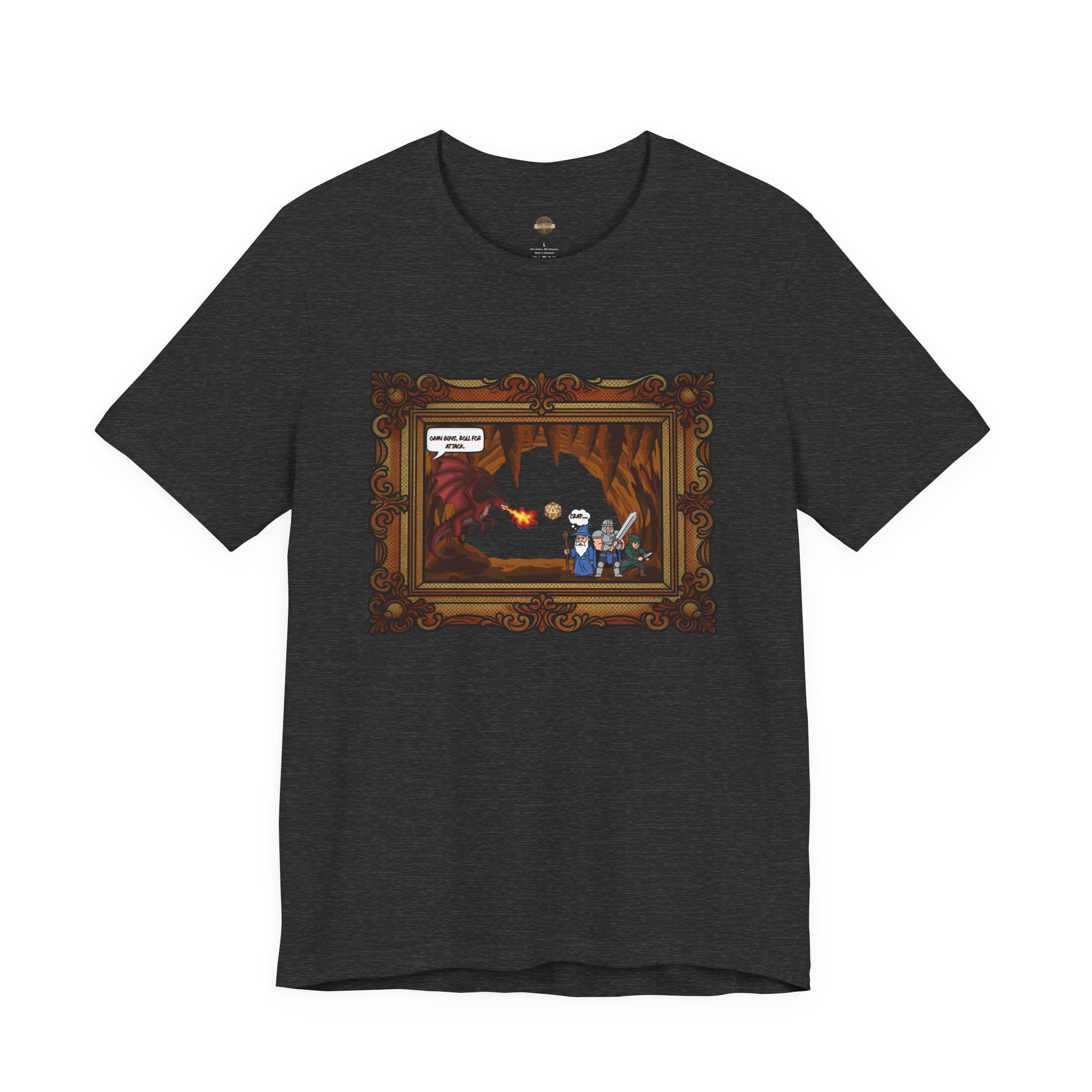 D&D Theme Roll For Attack Short Sleeve Tee