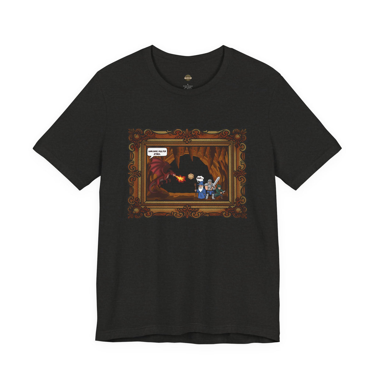 D&D Theme Roll For Attack Short Sleeve Tee